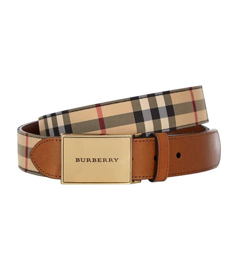 burberry house check and leather belt|burberry her men's clothing.